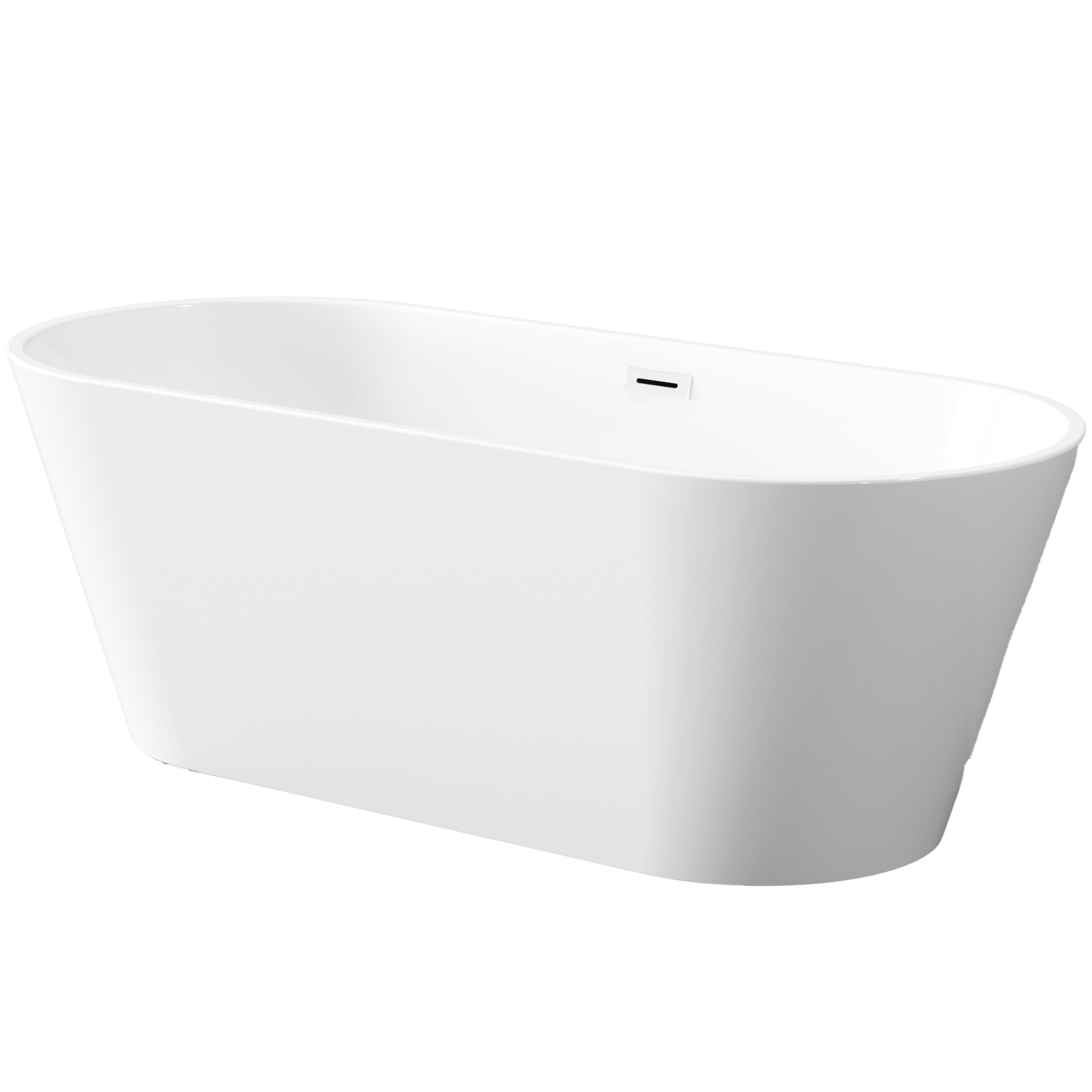 Invena Limnos bañera exenta 170x75 cm oval blanco AN-00-110