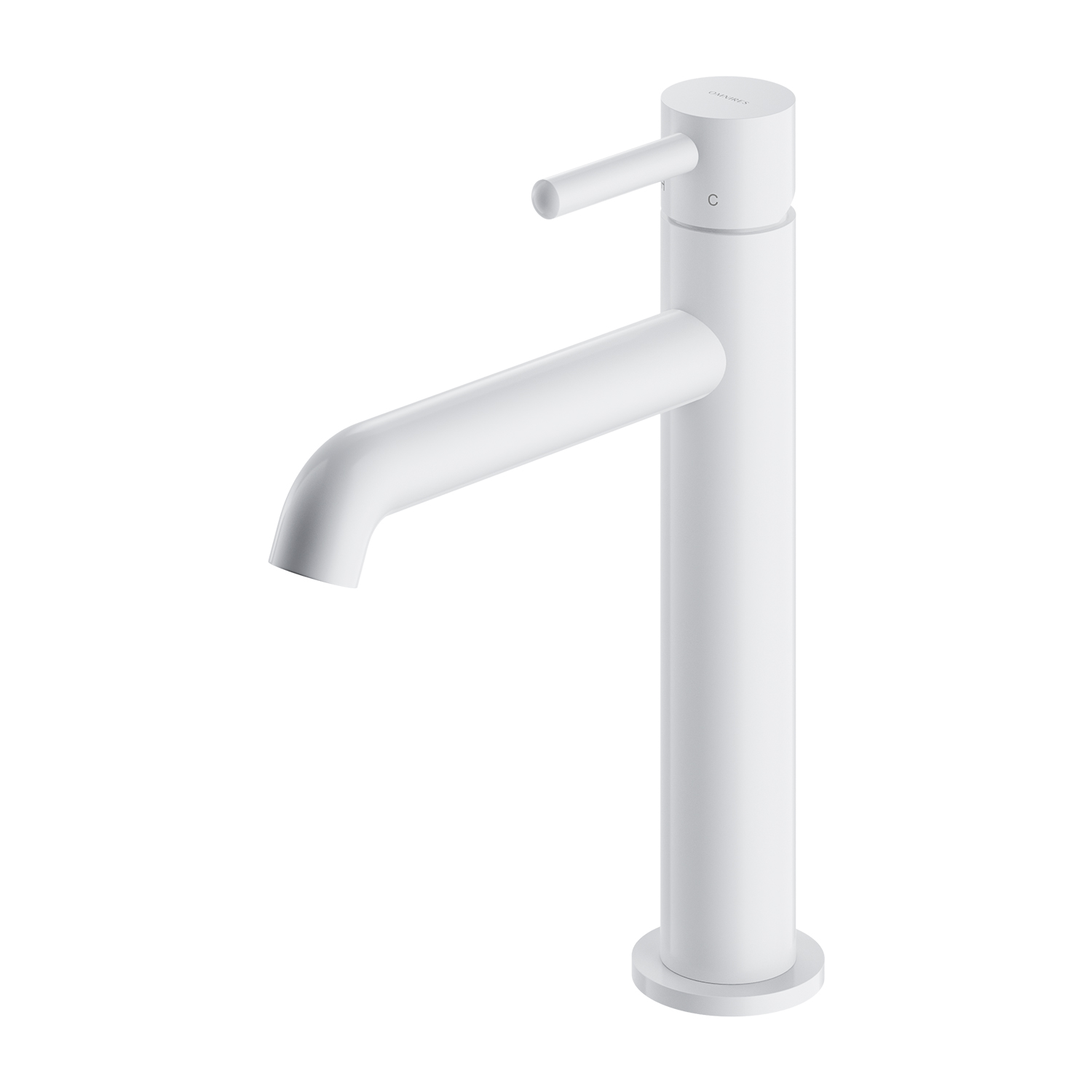 Omnires Y grifo para lavabo de pie blanco Y1212CWM