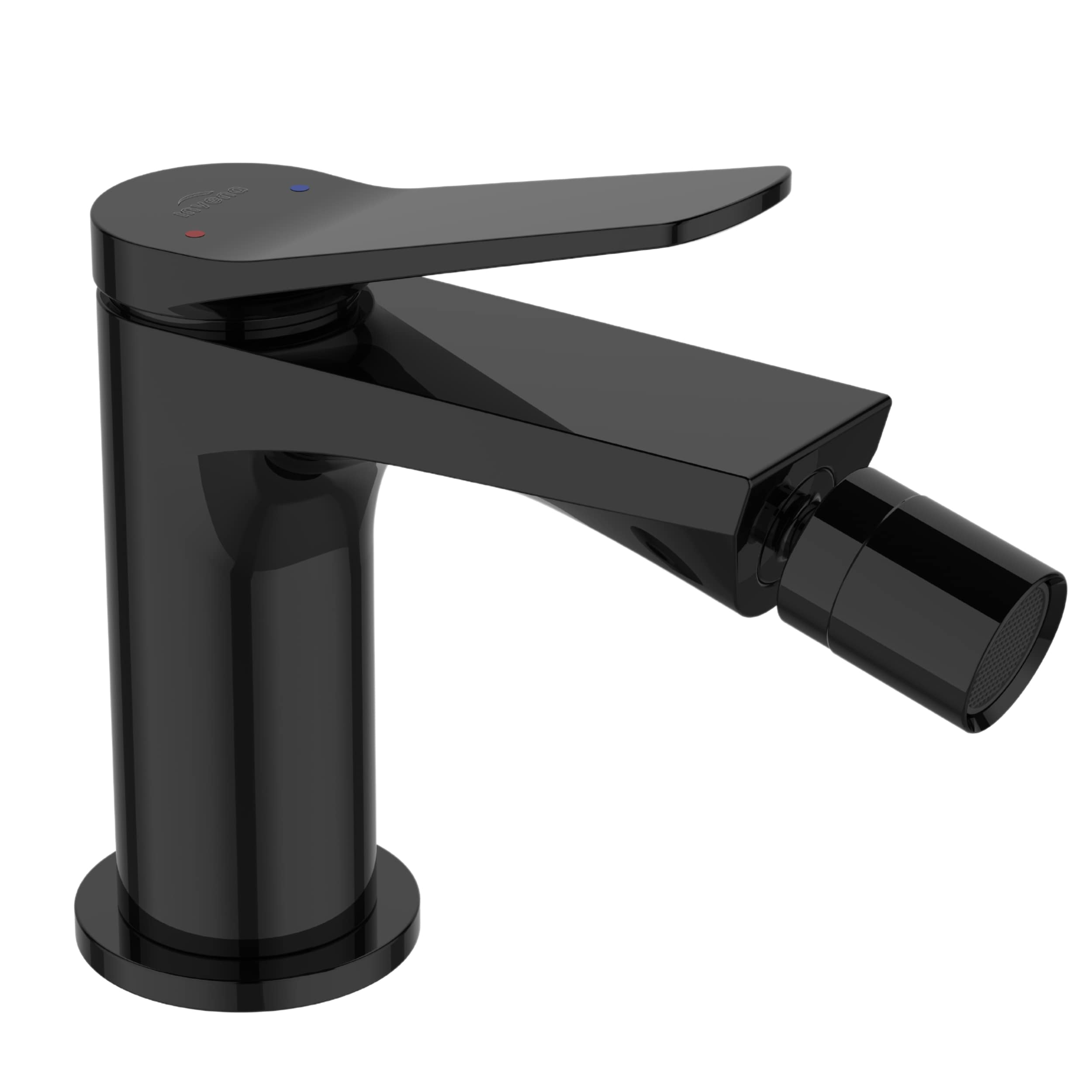 Invena Alonia grifo para bidé de pie negro BB-70-004
