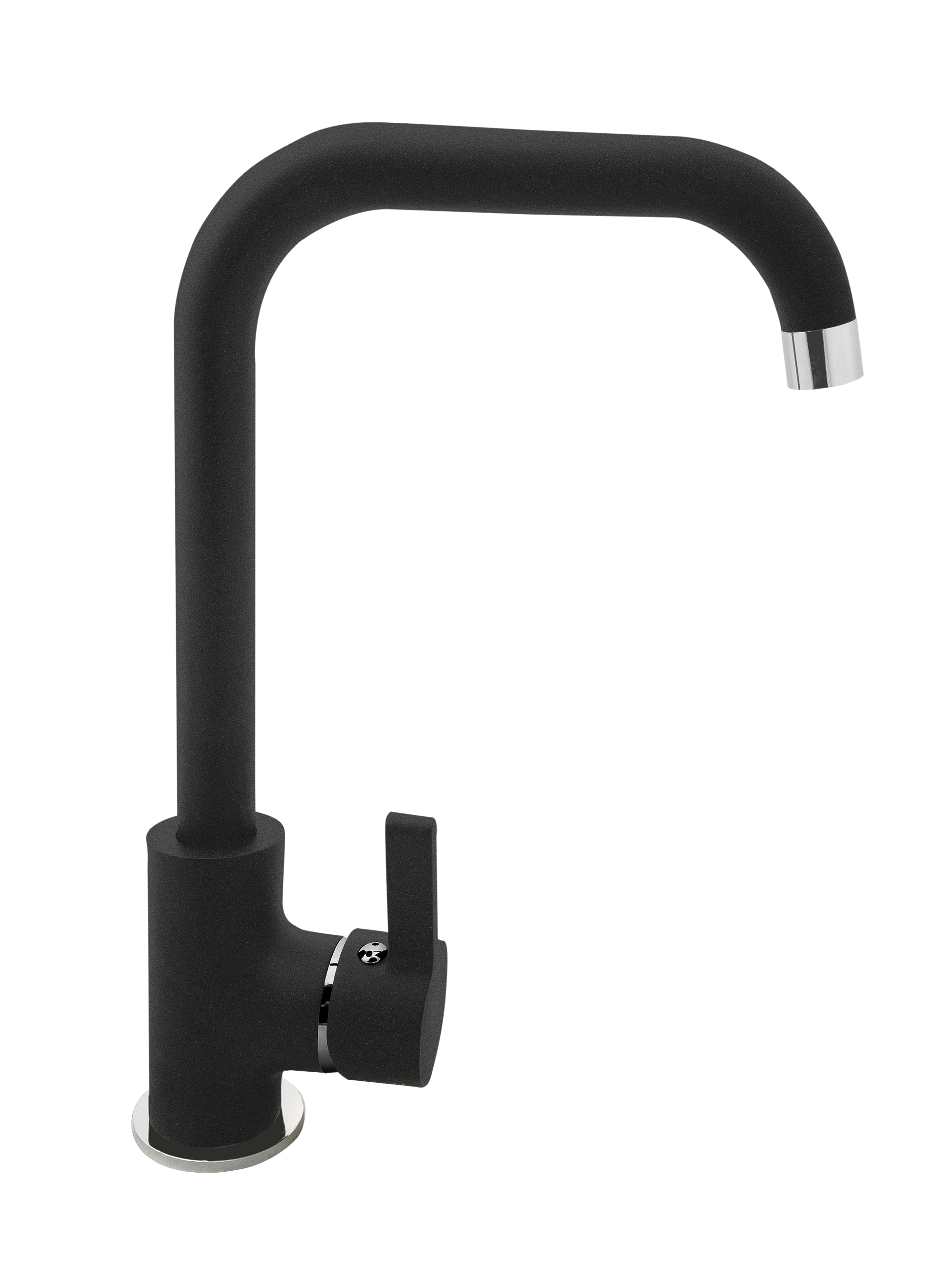 Pyramis SIlvio grifo de cocina de pie negro 090935801