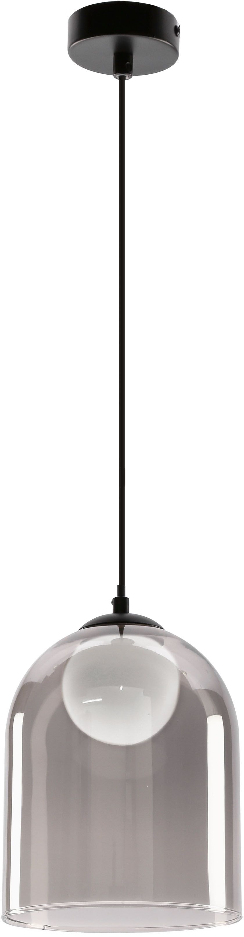 Candellux Klea lámpara colgante 1x15 W negro 31-38340