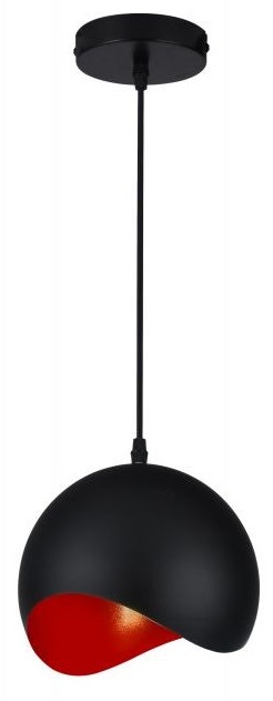 GTV Mavia lámpara colgante 1x40 W negro OS-MAV-12-DEC
