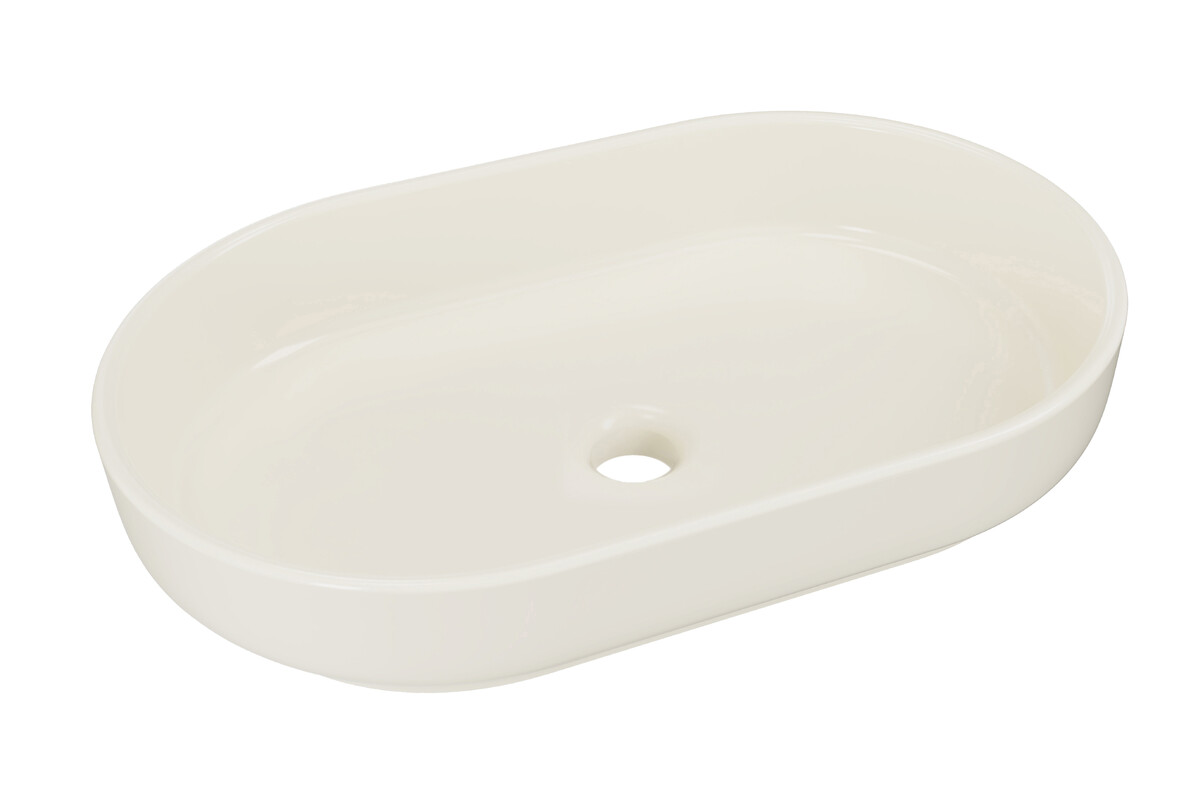 Comad River 2 lavabo 55x35 cm oval sobre encimera marrón/beige RIVER 2 IVORY MATT UN 55 ( E-6594 )