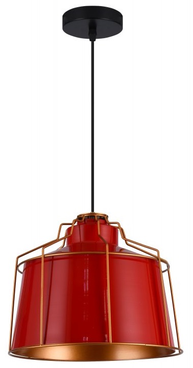 GTV Goa lámpara colgante 1x40 W rojo OS-GOA-20-DEC