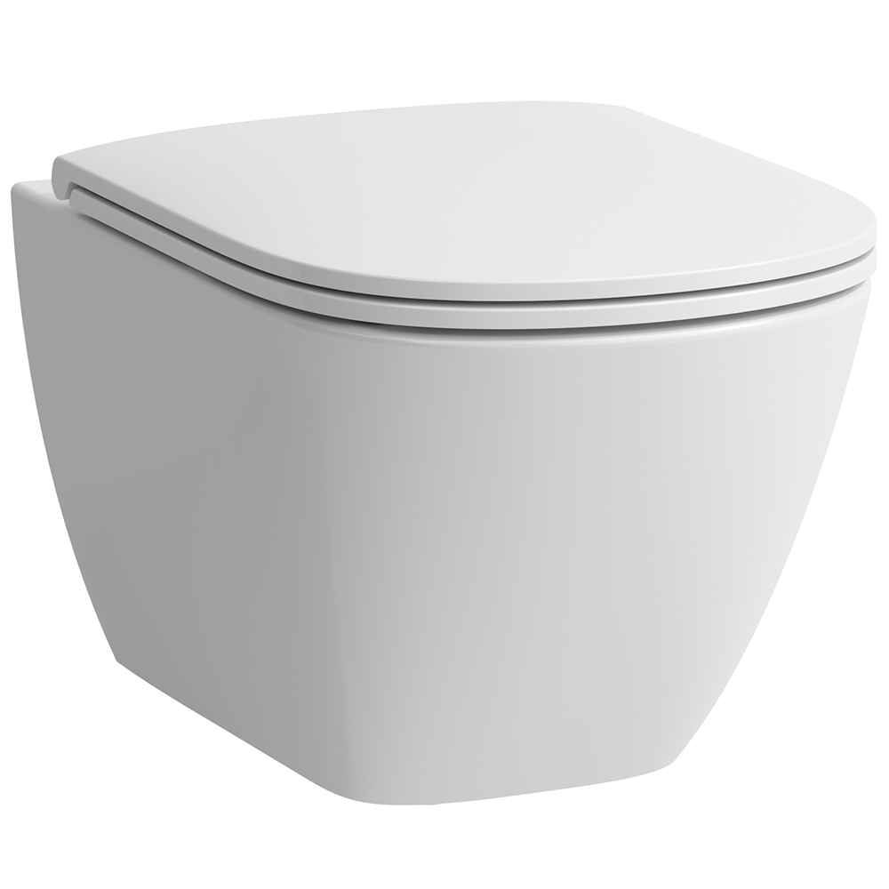 Laufen Lua miska WC z deską wolnoopadającą wisząca bez kołnierza ze spłukiwaniem wirowym biały H8660820000001