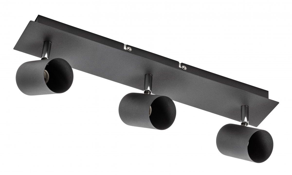 GTV Veneto lámpara de techo 3x20 W negro OS-VEN20WO3-10
