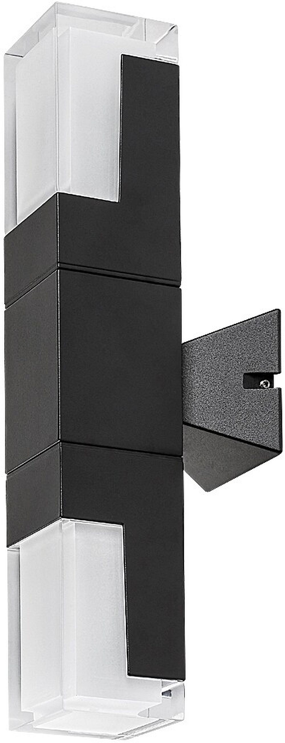 Rabalux Darvas lámpara de pared para exteriores 2x12 W negro 77127