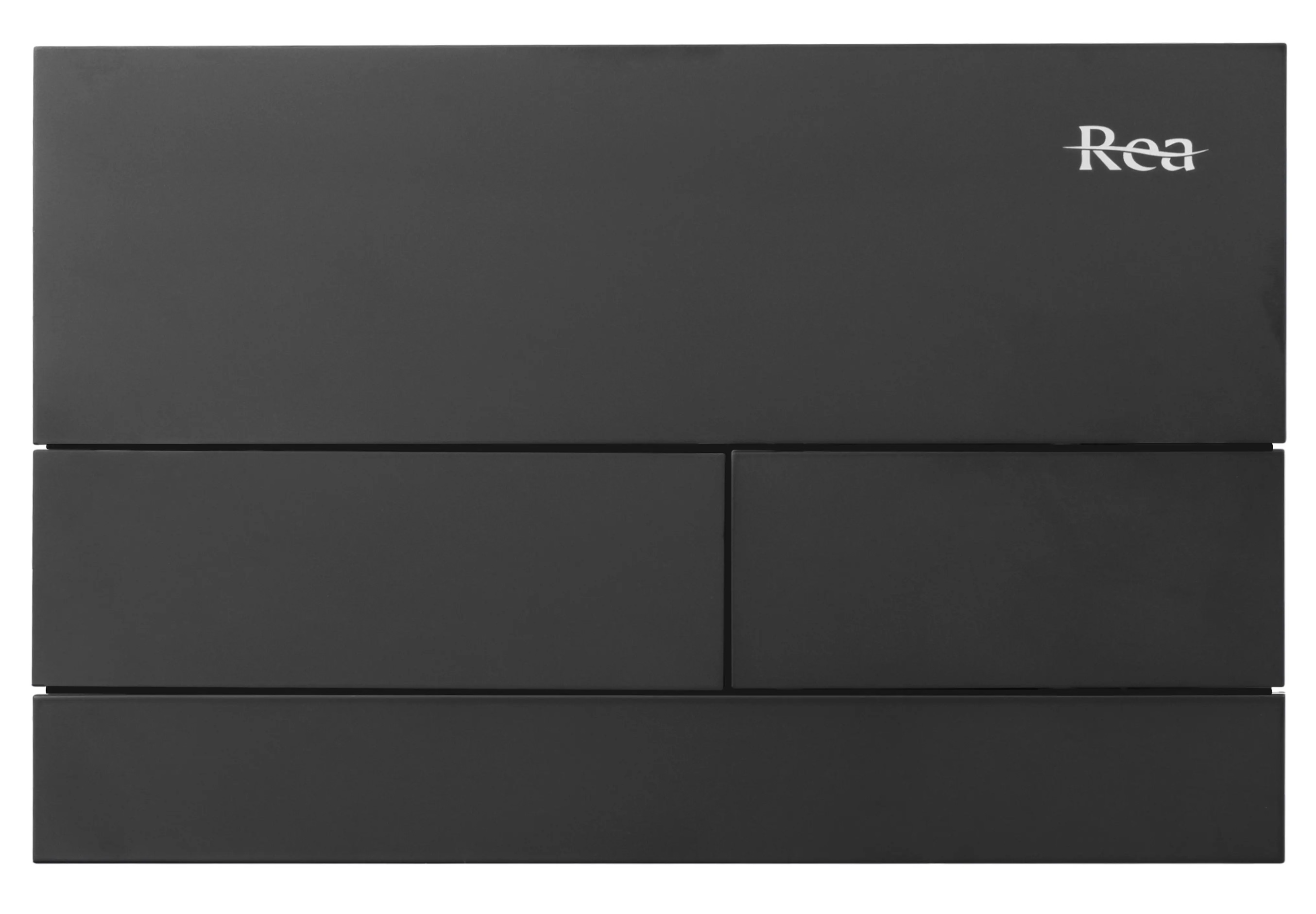 Rea T Steel botón de descarga para WC negro REA-E0056