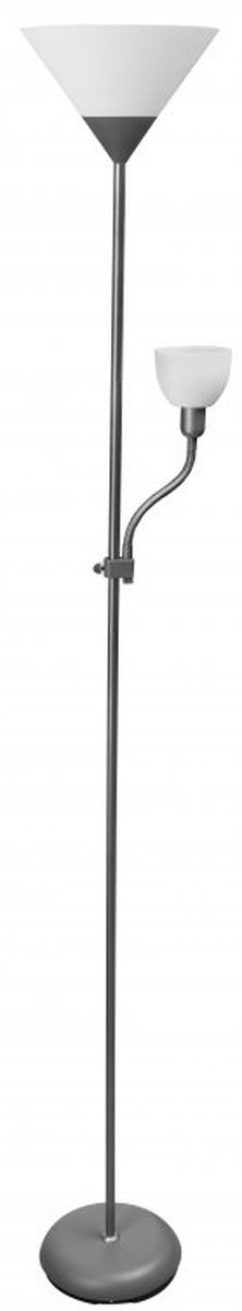 GTV Benfica 2 lámpara de pie 2x60 W gris LP-BENFICA2-80