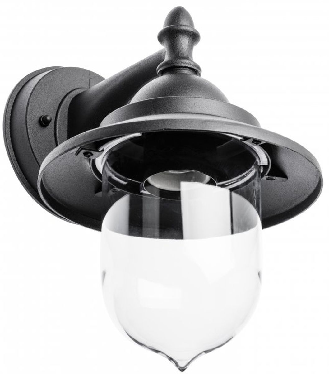 GTV Toskana-Ad lámpara de pared para exteriores 1x60 W negro OS-TOS0DA-00
