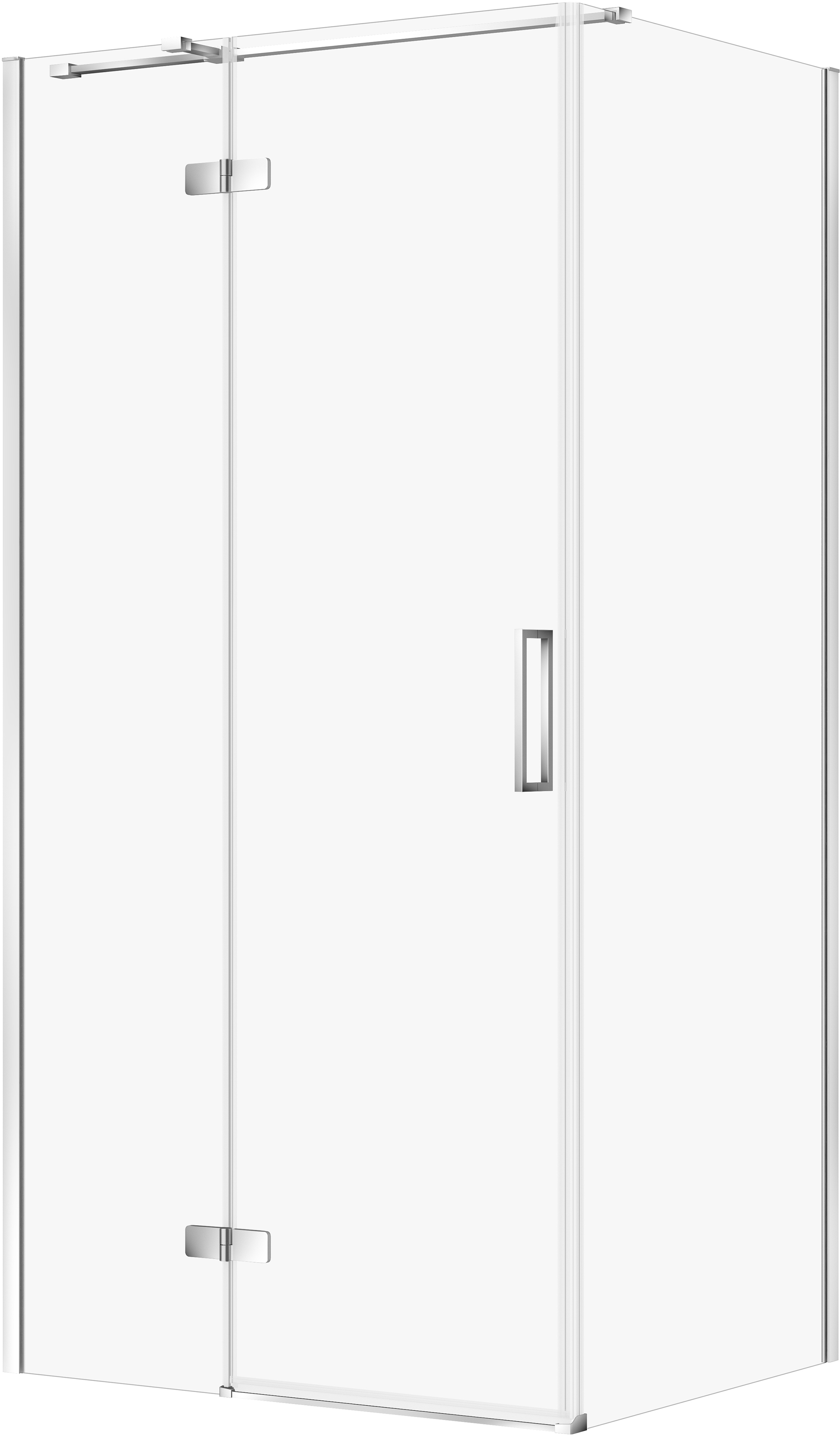 Cersanit City kabina prysznicowa 100x80 cm prostokątna lewa chrom połysk/szkło przezroczyste S584-095