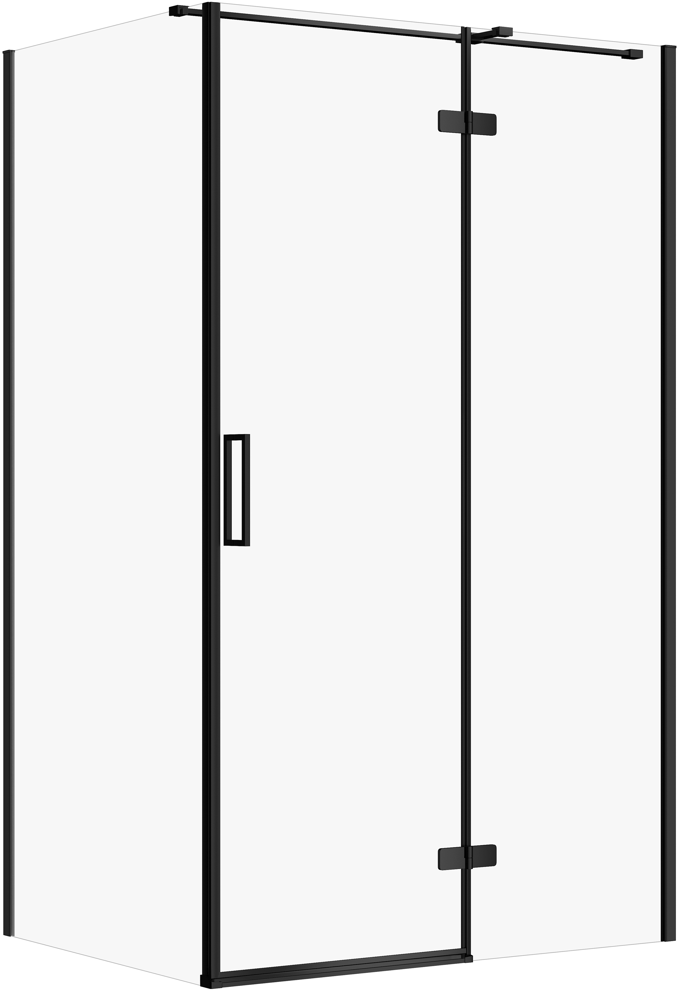 Cersanit City kabina prysznicowa 120x90 cm prostokątna prawa czarny mat/szkło przezroczyste S584-090