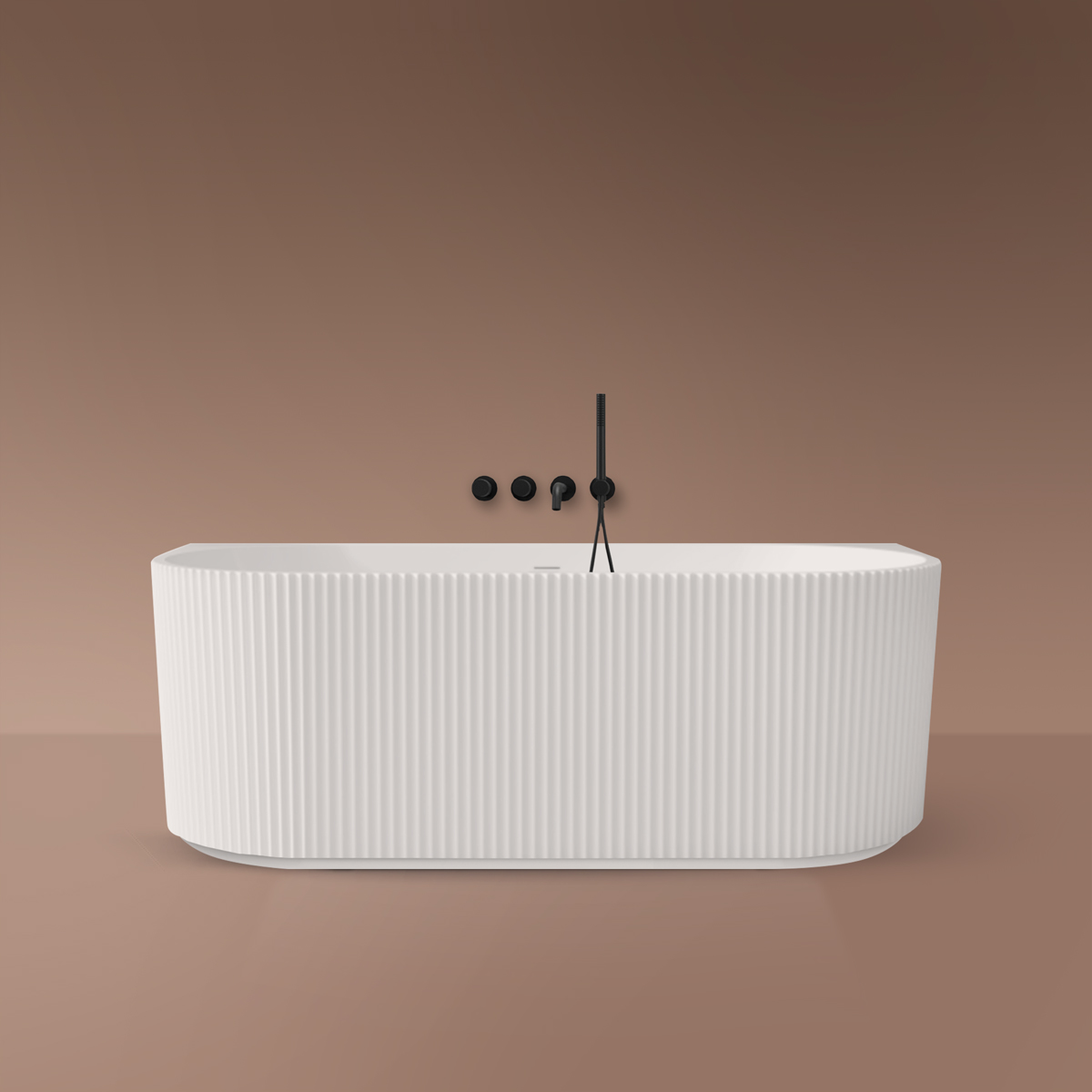 Oltens Hamnes bañera de pared 170x80 cm rectangular blanco 12026000