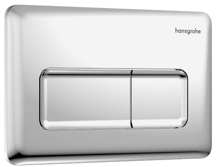 Hansgrohe iFrame Original Q botón de descarga para WC cromo brillante 66001000