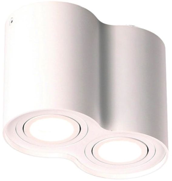MaxLight Basic Round lámpara de techo 2x50 W blanco C0085