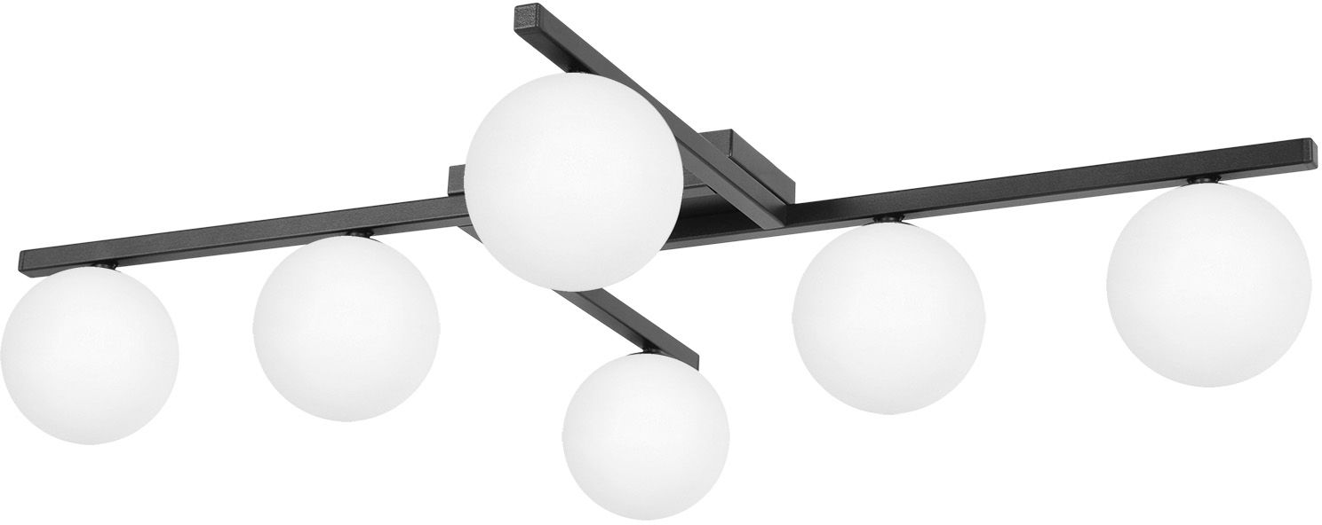 Kaja Korfu lámpara de techo 6x10 W blanco-negro K-5461