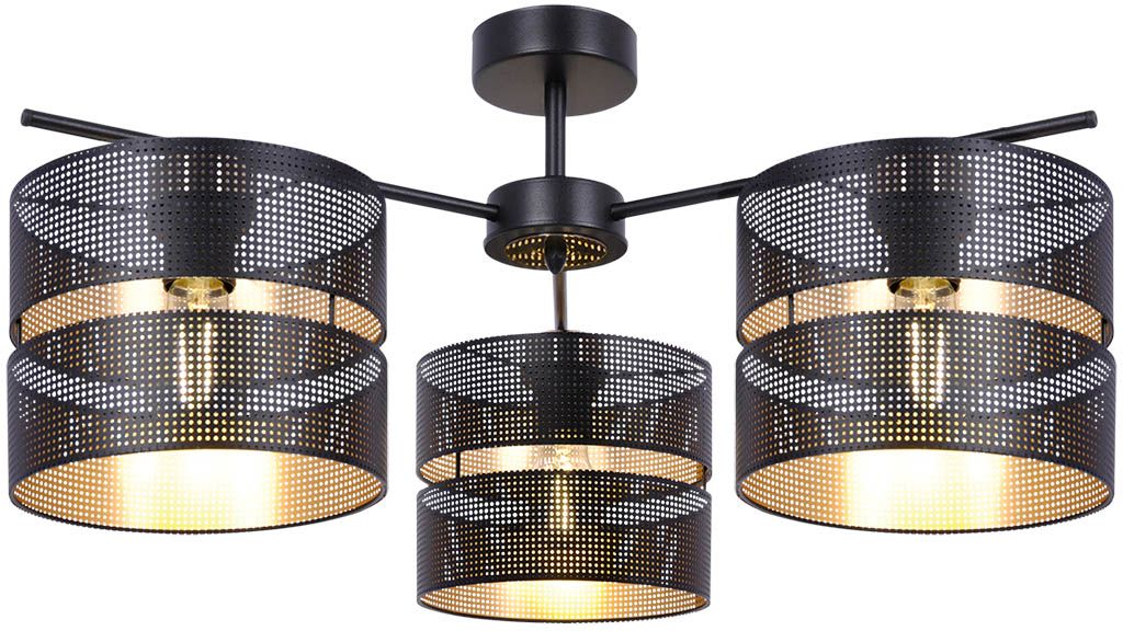 Kaja Malavi lámpara de techo 3x15 W negro-oro K-5502