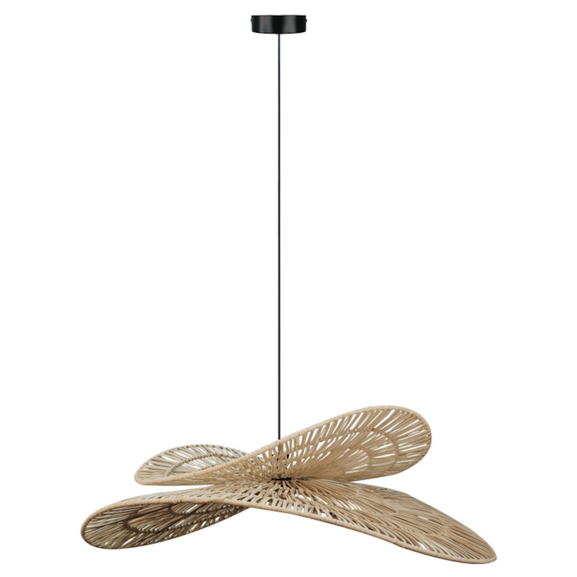 Light Prestige Raya lámpara colgante 1x15 W ratán LP-2704/1P NT