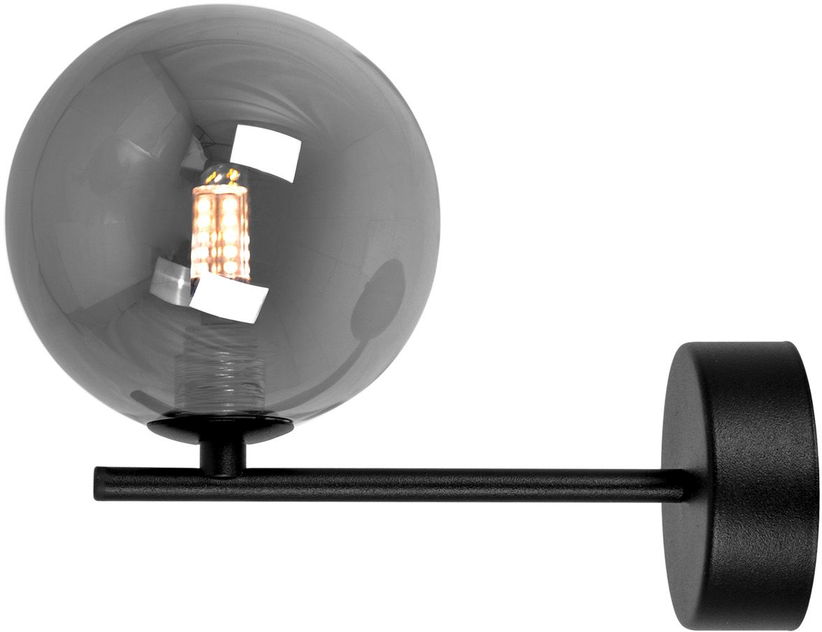 Kaja Dori lámpara de pared 1x10 W negro-grafito K-5558