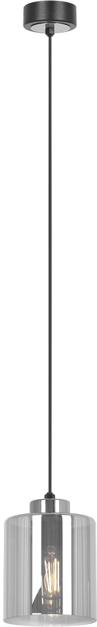 Kaja Luna lámpara colgante 1x15 W negro-plata-grafito K-5525