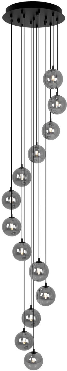 Kaja Dori lámpara colgante x10 W negro-grafito KP-30