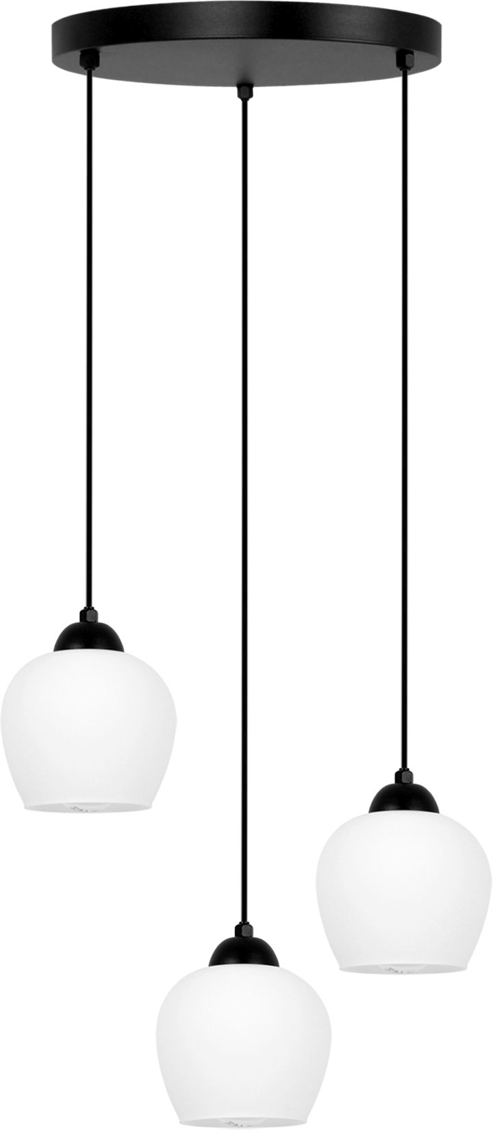 Kaja Abro lámpara colgante 3x15 W blanco-negro K-5601