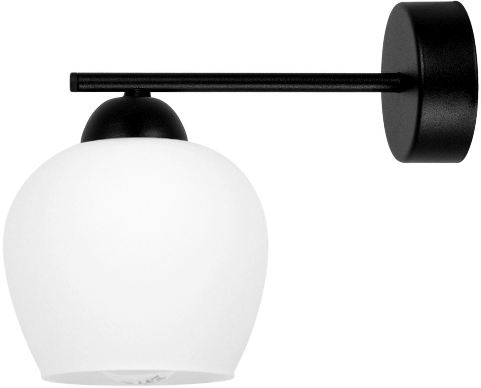 Kaja Abro lámpara de pared 1x15 W blanco-negro K-5603