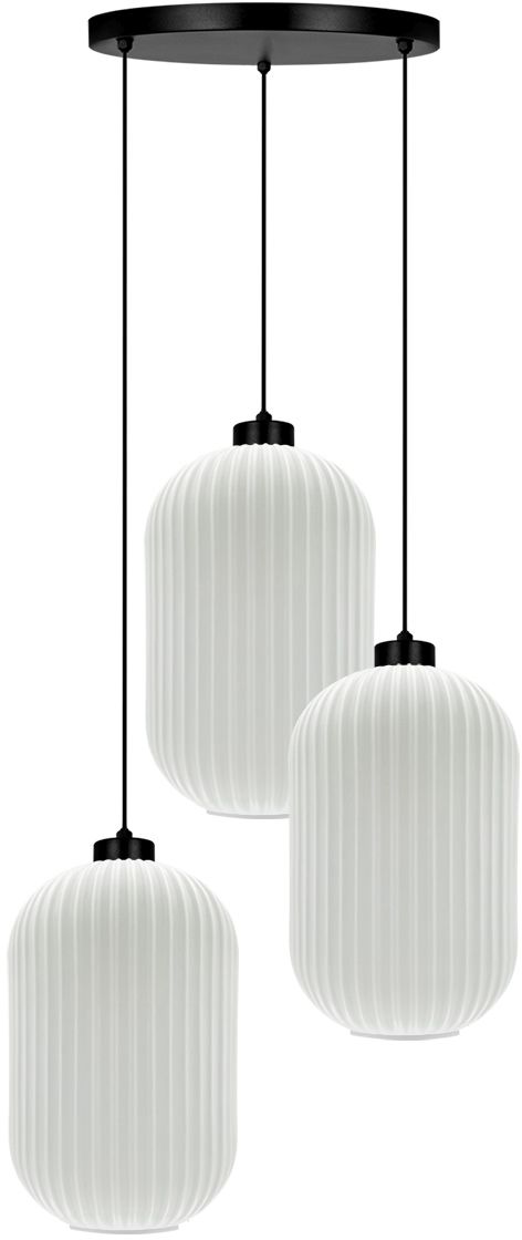 Kaja Vilar lámpara colgante 3x15 W blanco-negro K-5736