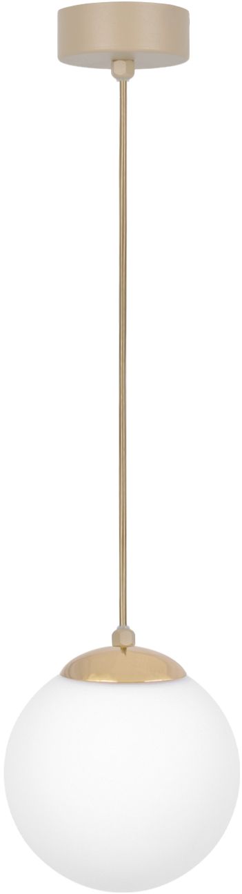 Kaja Savia lámpara colgante 1x10 W blanco-oro-beige K-5790