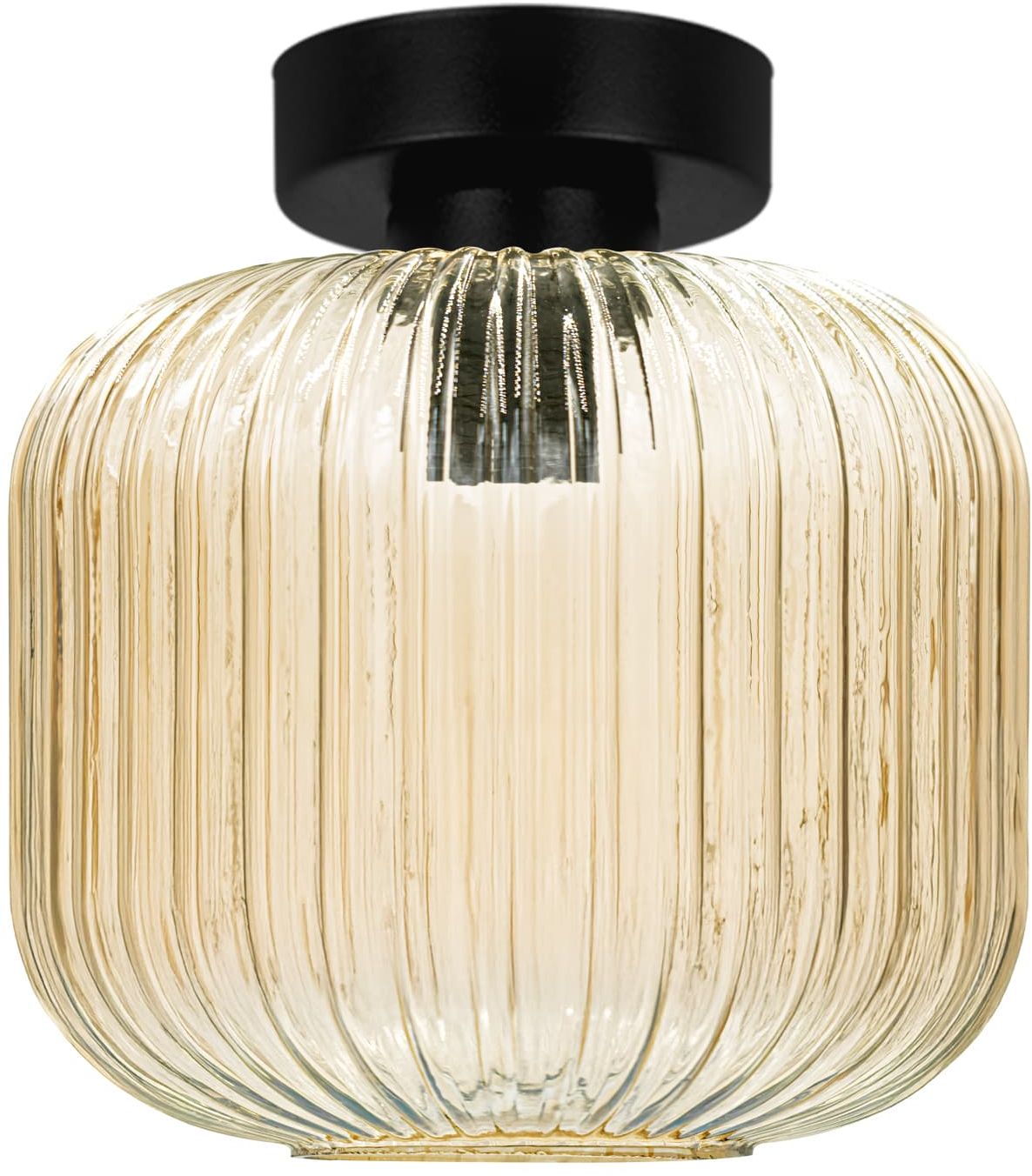 Kaja Clark lámpara de techo 1x15 W negro-ámbar K-5652
