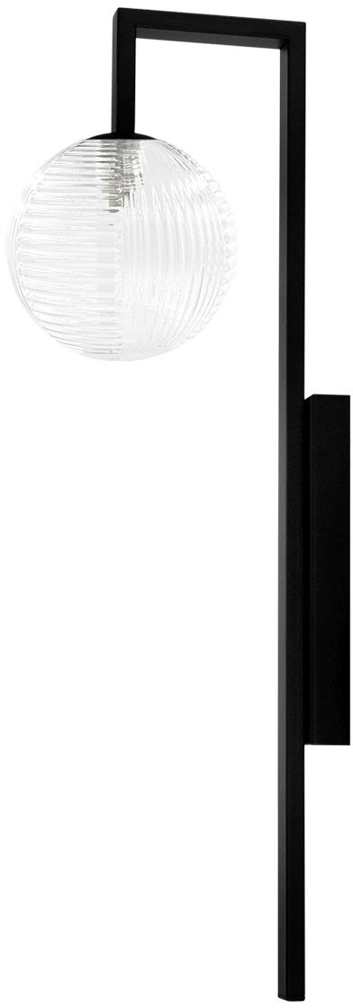 Kaja Parma lámpara de pared 1x10 W negro-transparente K-5763