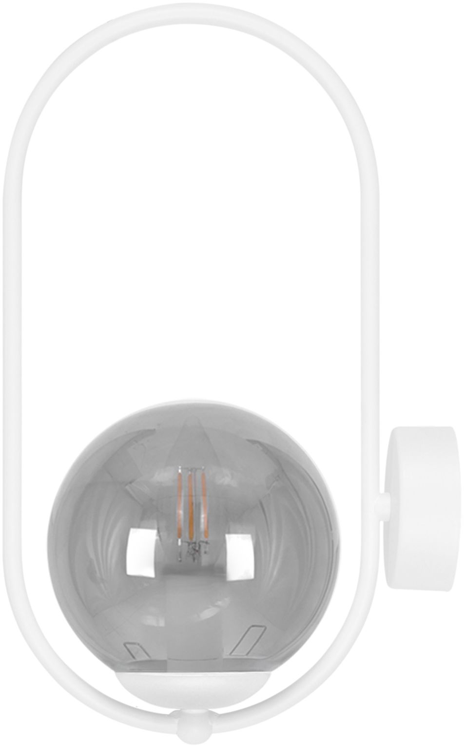 Kaja Arlena lámpara de pared 1x10 W blanco-grafito K-5474
