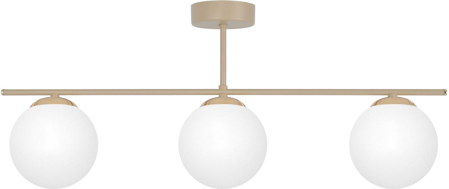 Kaja Savia lámpara de techo 3x10 W blanco-oro-beige K-5792