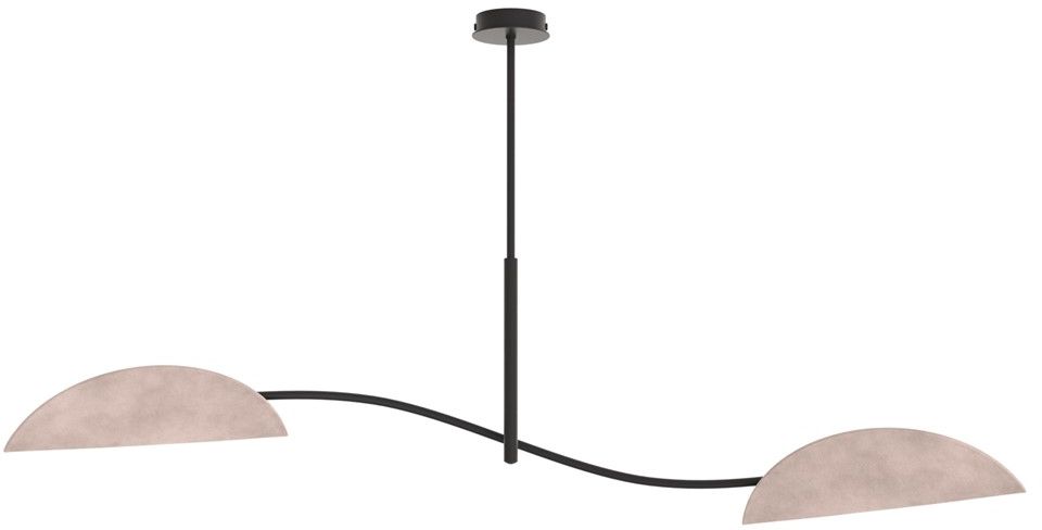 Emibig Lotus lámpara de techo 2x10 W gris 1462/2