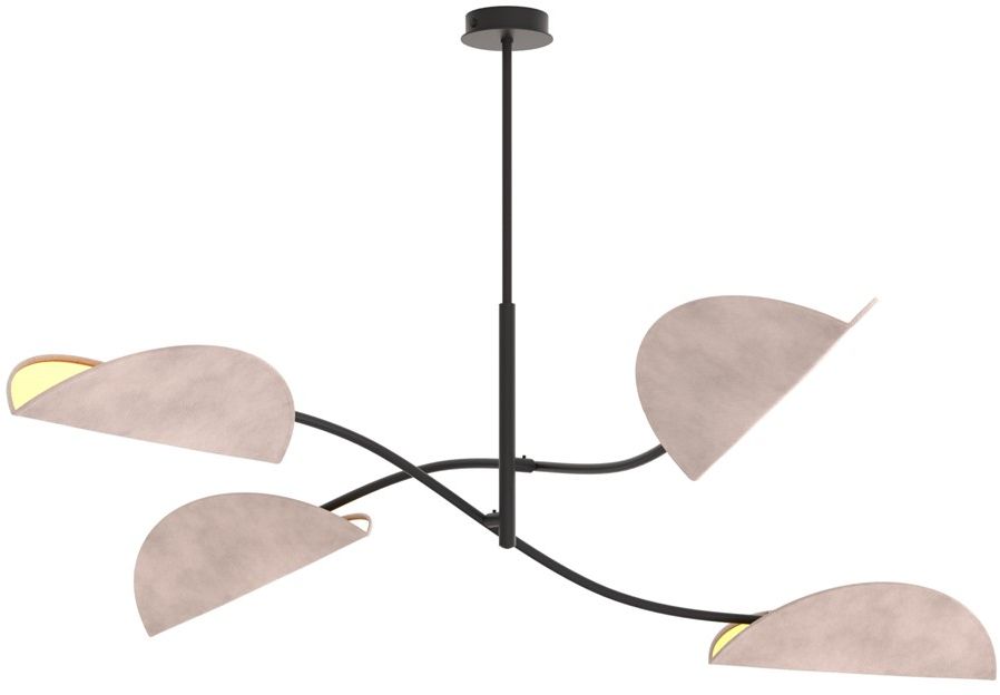 Emibig Lotus lámpara de techo 4x10 W gris 1462/4