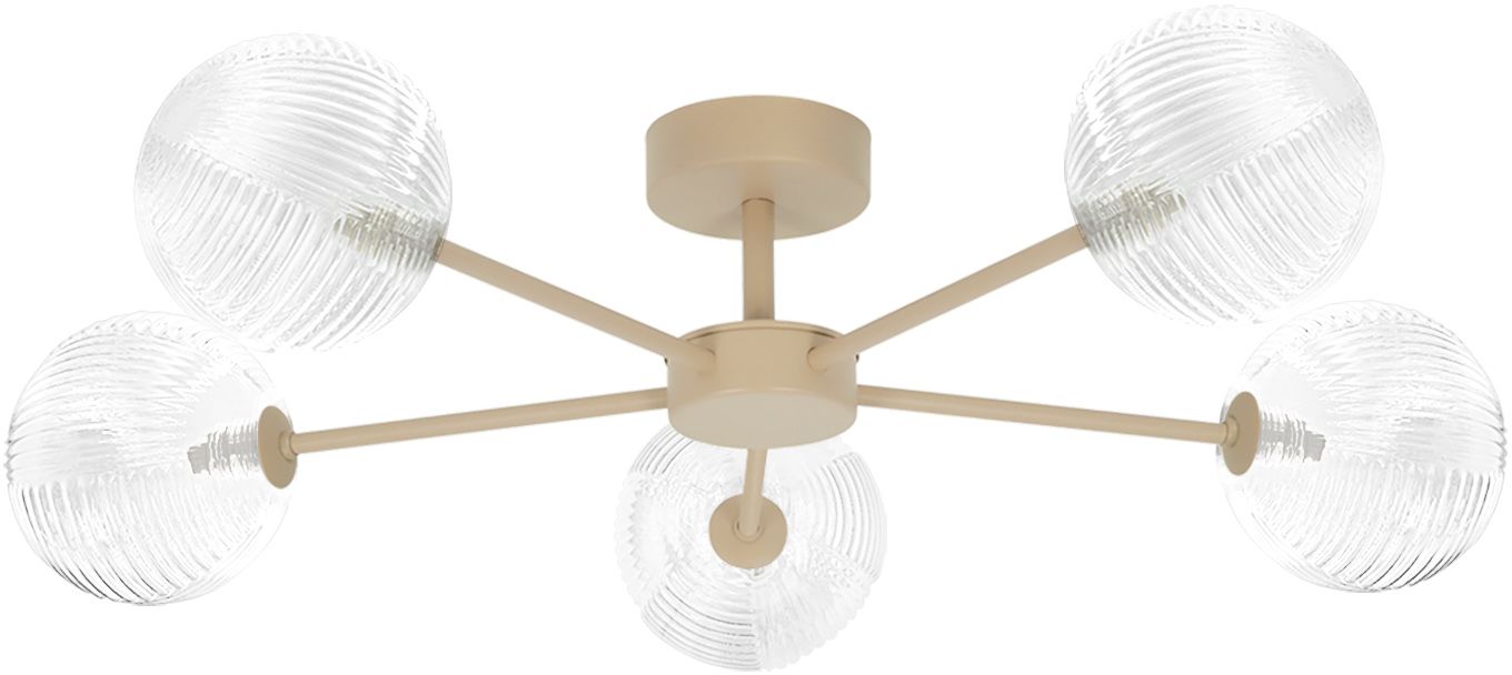 Kaja Casoli lámpara de techo 5x10 W transparente-beige K-5711
