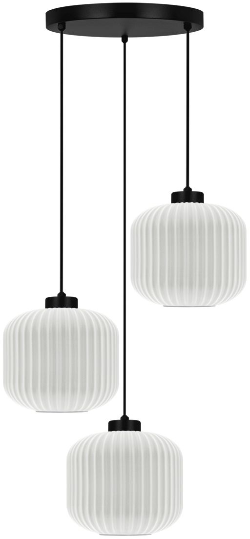 Kaja Sparta lámpara colgante 3x15 W blanco-negro K-5644