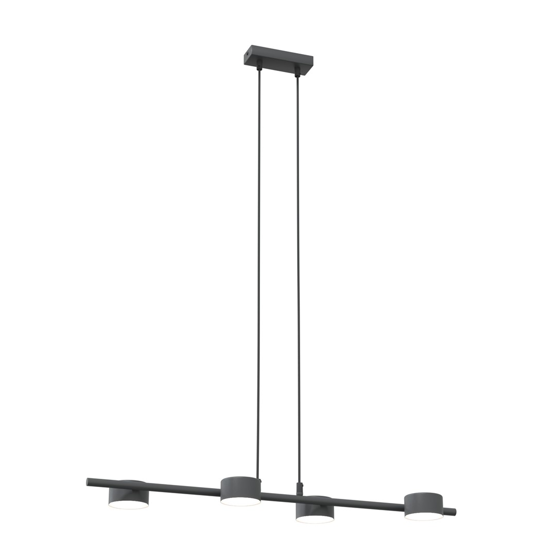 Emibig Sora lámpara colgante 4x12 W negro 1440/4