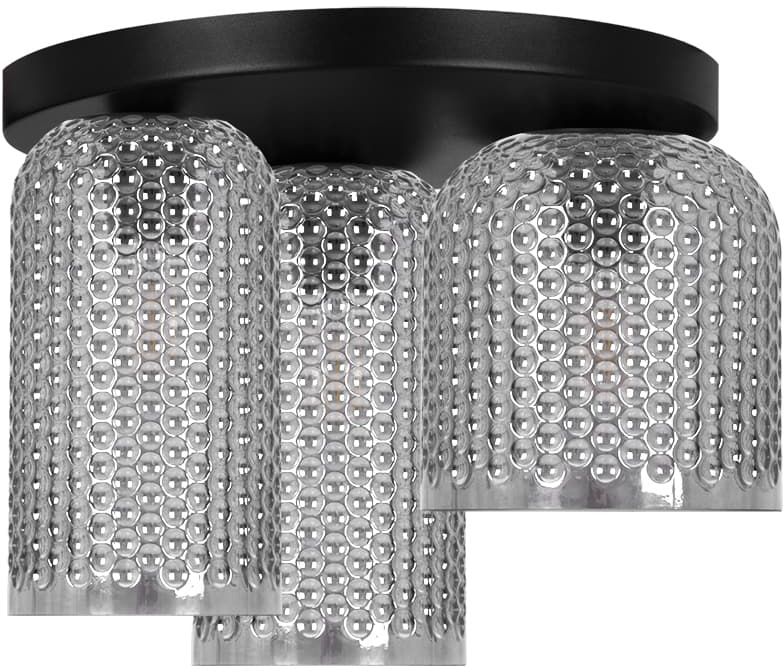 Kaja Inga lámpara de techo 3x15 W negro-grafito K-5635