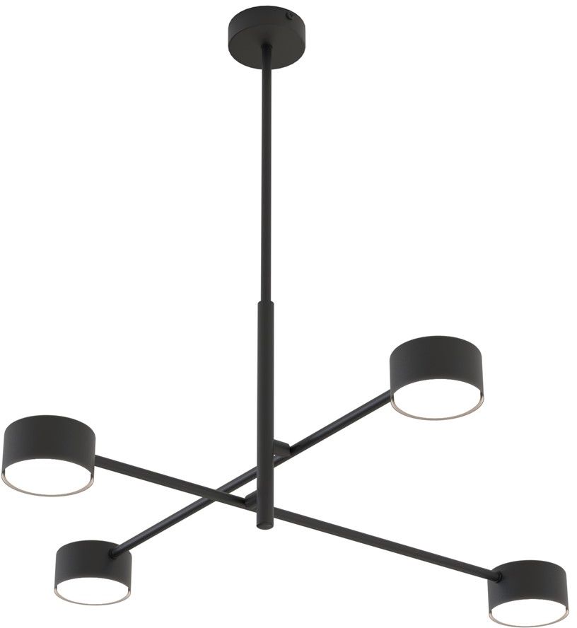 Emibig Natsu lámpara de techo 4x12 W negro 1444/4