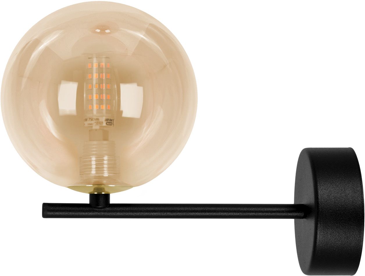 Kaja Galaxy lámpara de pared 1x10 W negro-oro-ámbar K-5563