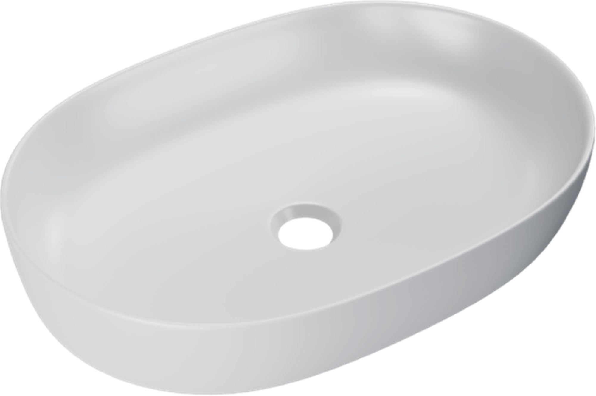 Excellent Jima lavabo 61.5x41.5 cm oval sobre encimera blanco CEAC.2001.615.WHM