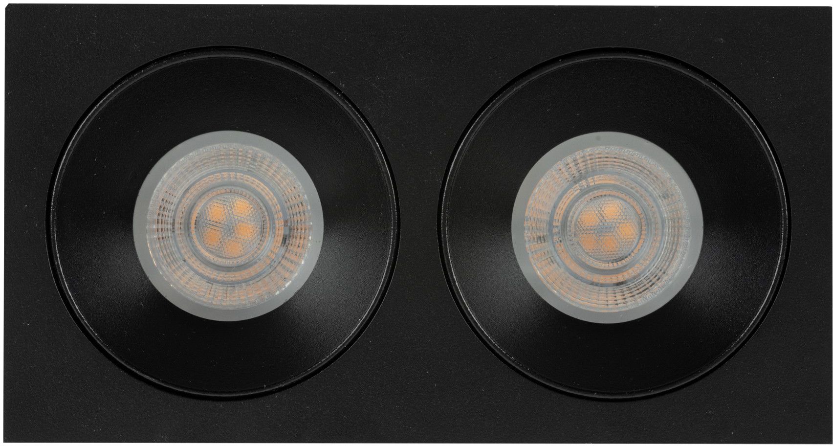 TK Lighting Prisma lámpara empotrada 2x10 W negro 10579