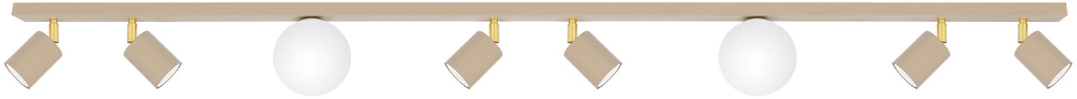 Kaja Aspa lámpara de techo x10 W blanco-oro-beige K-5834