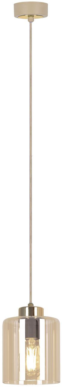 Kaja Vanes lámpara colgante 1x15 W oro-ámbar-beige K-5810
