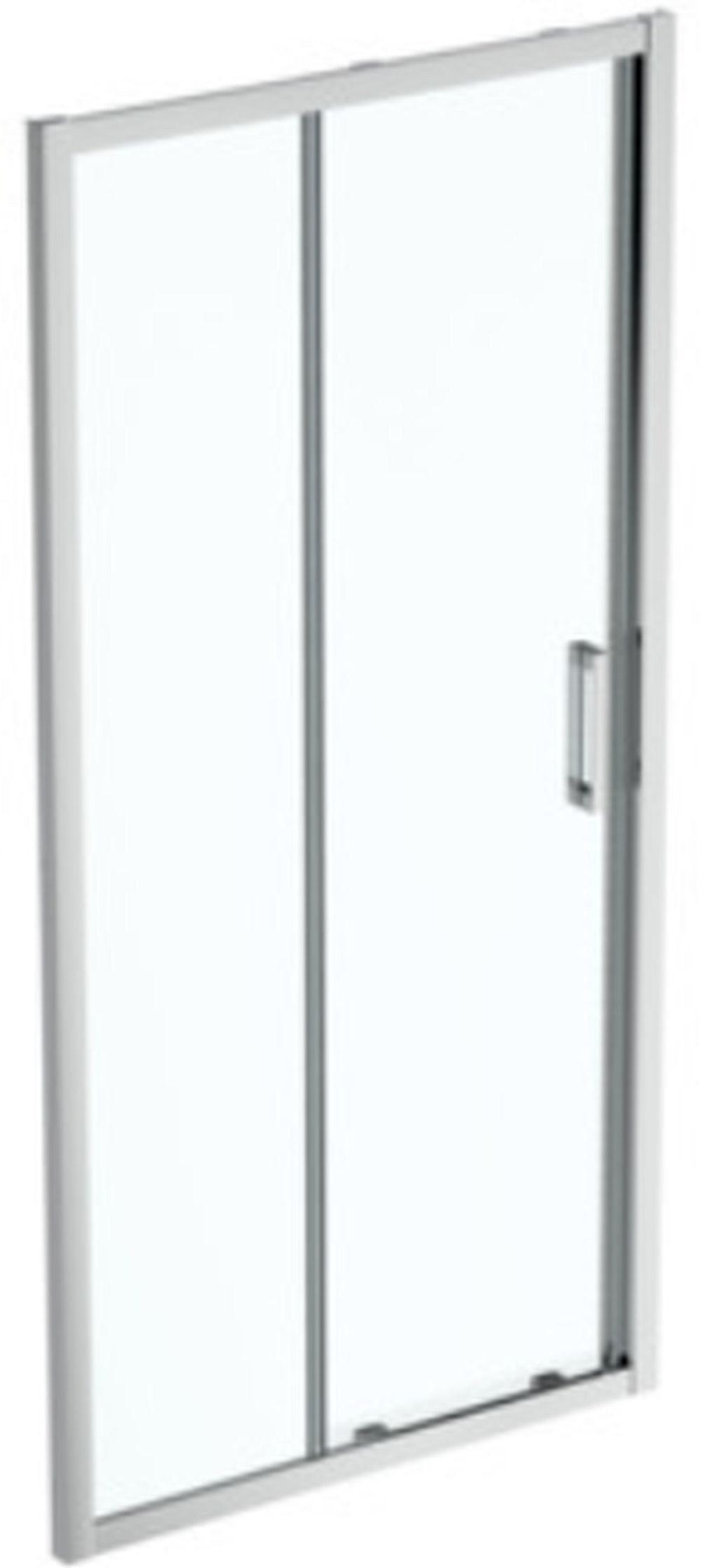 Ideal Standard Connect 2 puerta de ducha 100 cm corredera plata cepillado/vidrio transparente K9273EO