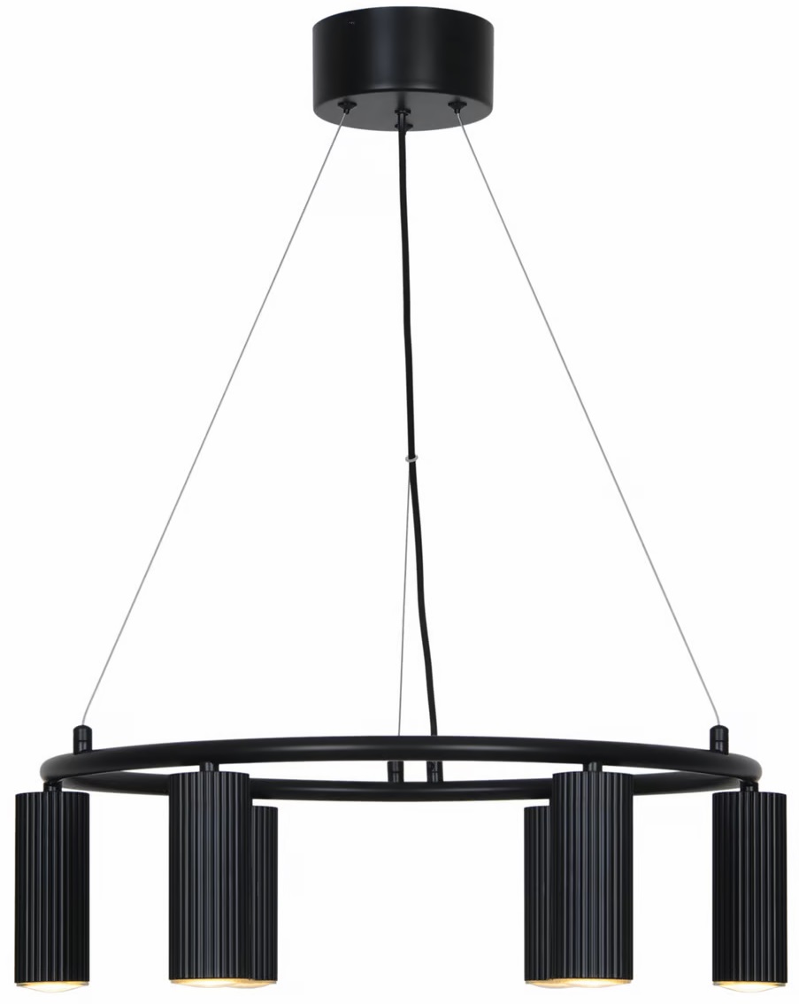 Nordlux Vico lámpara colgante 6x5 W negro 2512323003