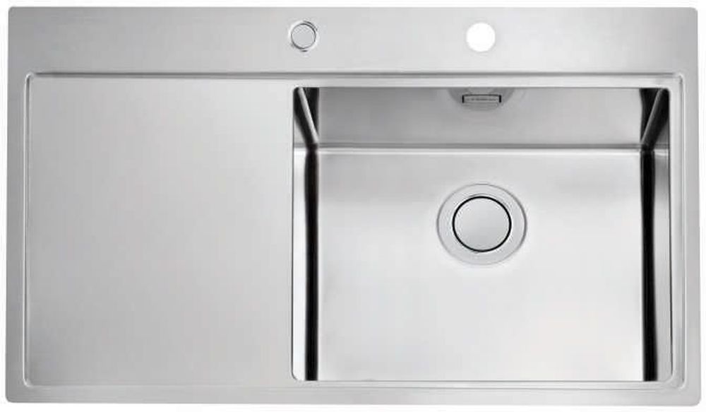 Alveus Pure fregadero de acero 86x52.5 cm acero 1149518