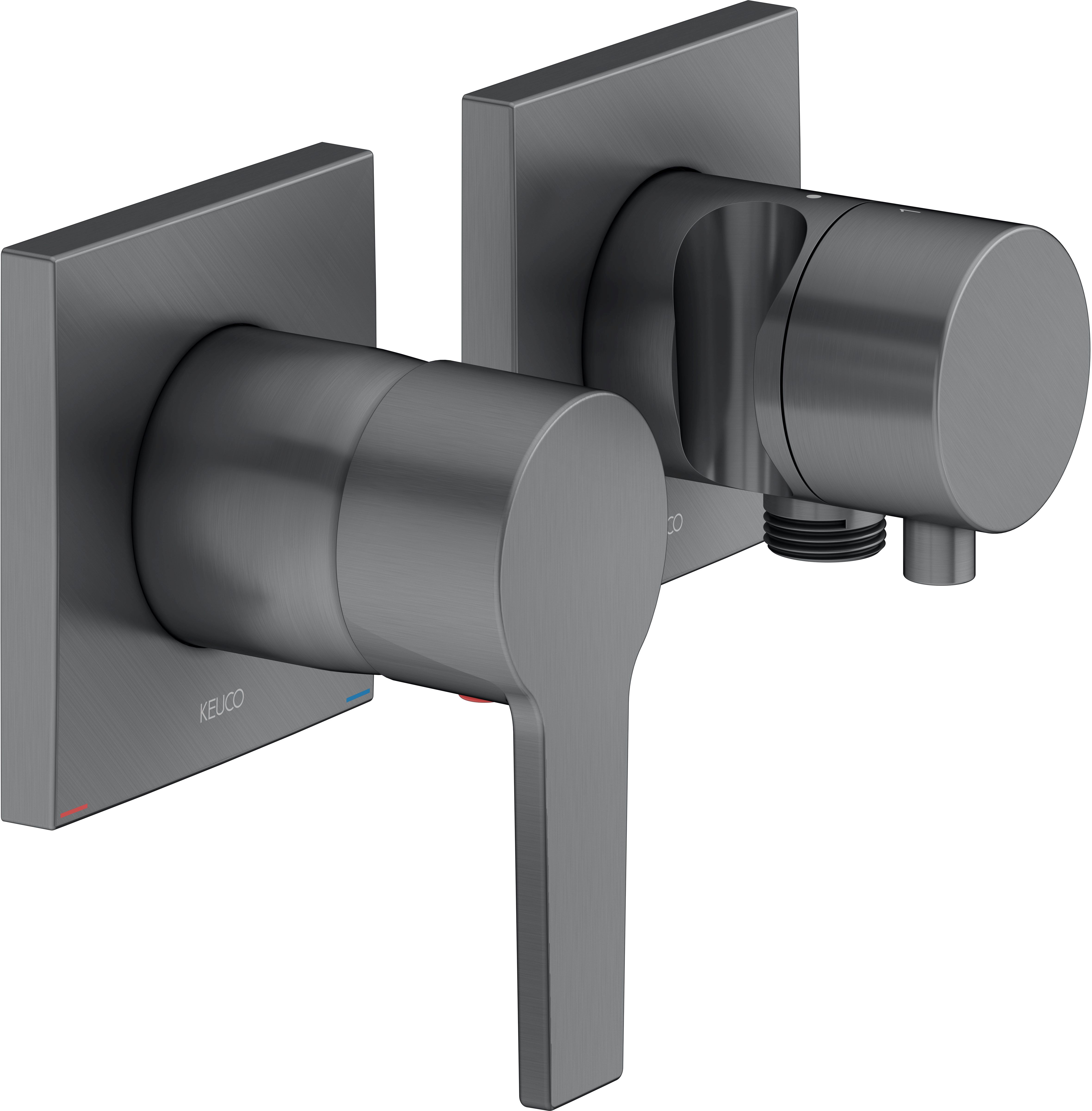 Keuco Edition 11 grifo para ducha empotrado cromo-negro 51151131222