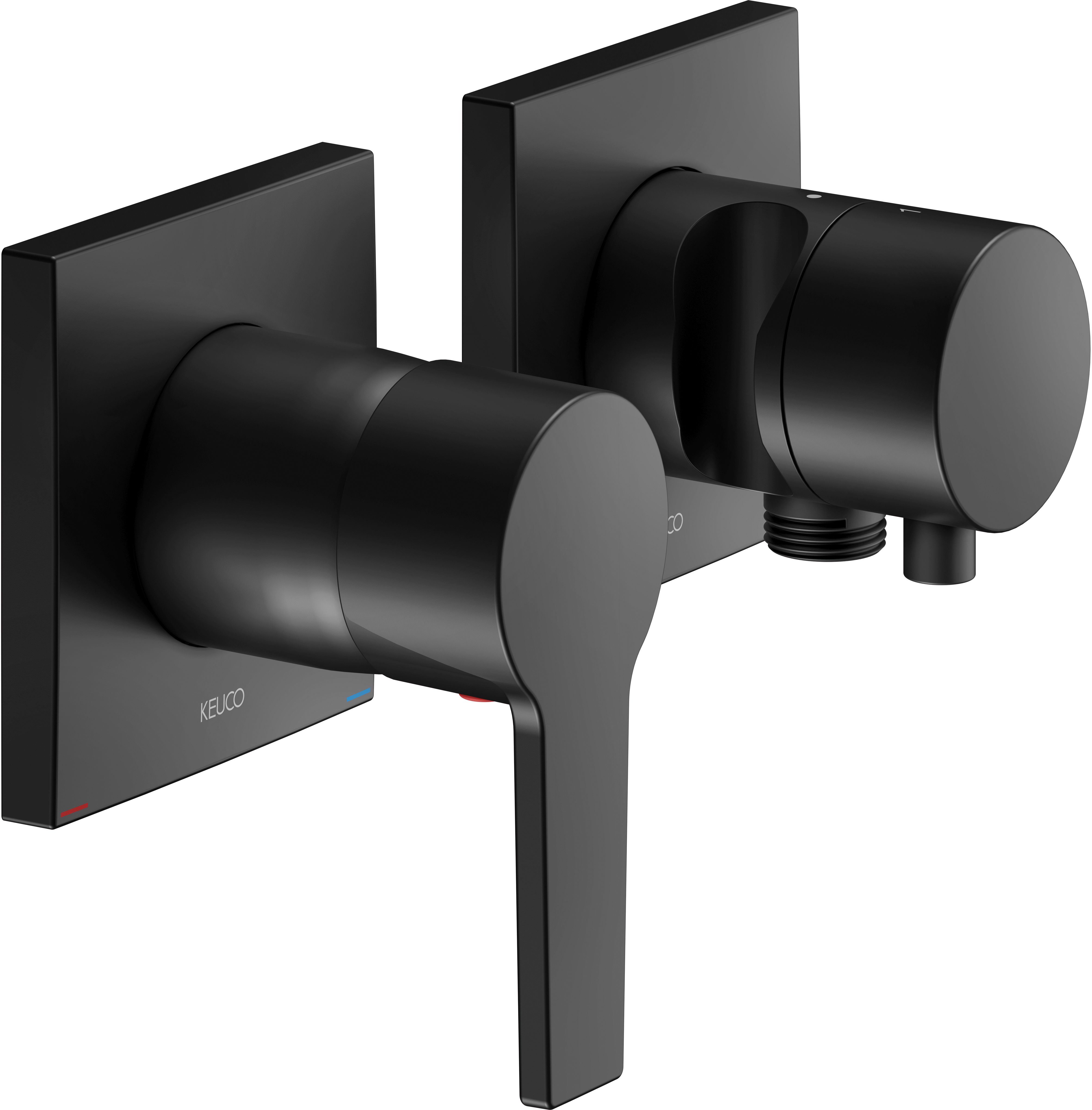 Keuco Edition 11 grifo para ducha empotrado negro 51151371222